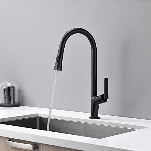 Robinet de cuisine avec douchette contre les éviers difficiles à rincer