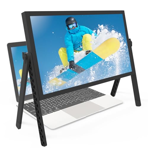 21 inch Screen Magnifier for Laptop 3D HD Screen Expanders for Movies Videos and Gaming Screen Enlarger with Adjustable Angle Design Amplifier Desktop Magnifying for Seniors Reading (Black)