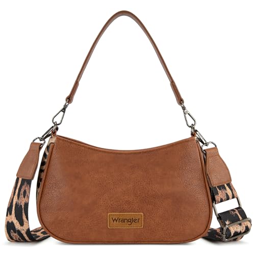 Image of Wrangler Western Shoulder Bag for Women Small Purse Aztec Hobo Bag HandBag with Detachable Strap