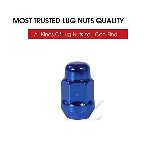 EZAccessory 20 Blue Bulge Acorn Lug Nuts 1/2