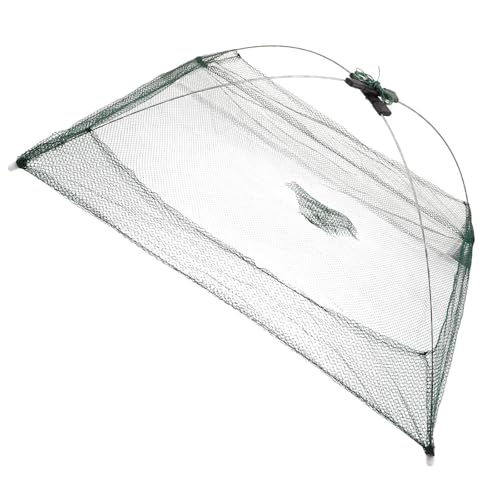 Open Fish Net Lobster Trap Nylon Fine Mesh Green Fishing Gear