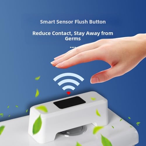 Descarga automática de inodoro con sensor infrarrojo kit manos libres blanco para tanque estándar 5