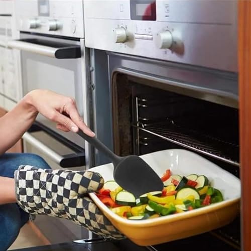 PİKAS Silikon Spatula Seti 6’lı – Isıya Dayanıklı Yanmaz Yapışmaz Mutfak Gereçleri, Kaşık, Bıçak, Pasta Spatulası, Yumurta Fırçası