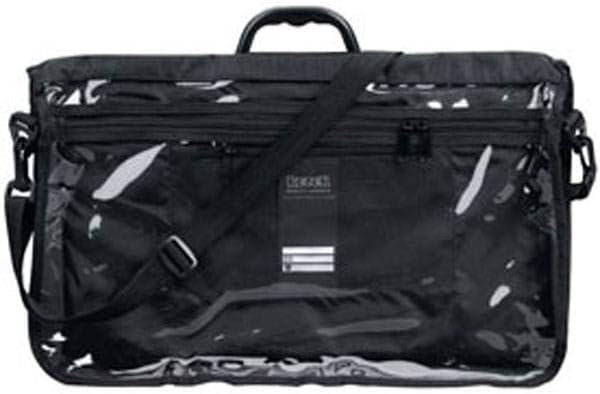 Ateret Judaica Black Tefillin & Tallit Bag – Rainproof, Clear Front, Zippered Cover, Size L
