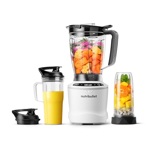 Lista de licuadora kitchenaid del mes. 42 nutribullet SmartSense Blender Combo, licuadora de 5 velocidades, 1400 vatios Blanco mate
