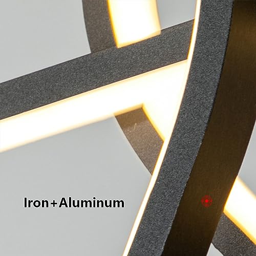Lampe suspendue LED en aluminium réglable, idéale pour illuminer un salon design