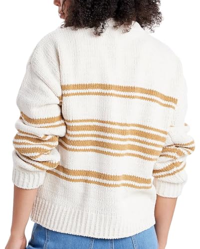 Image of UNIONBAY Women's Julianne Stripe Varsity Cardigan Sweater