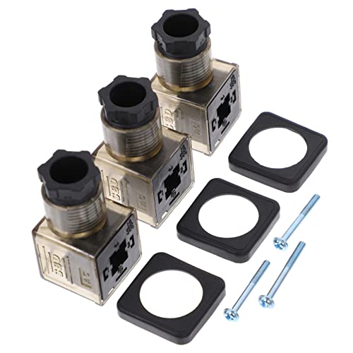 CANIGHT 3 Peças 43650A Caixa De Junção 3 Pinos Conector Caixa De Junção De 3 Pinos Conector Solenóid