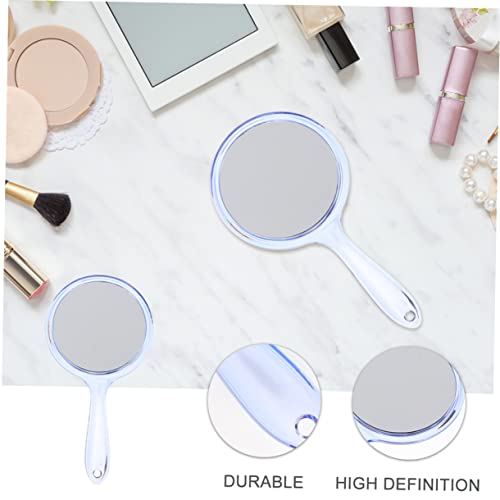 Espejo de maquillaje portátil con aumento y base dual miniatura 2