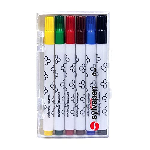 Canetinha, Newpen, Hidrográfica, Sylvapen, 6 cores