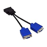  Evazory Dms-59 Pin Mâle vers Double Vga Femelle Y-Splitter Câble