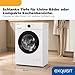Exquisit Waschmaschine | 6 kg Nennkapazität, 1000 U/Min, Energieklasse A, 76 dB(A), 85 x 60 x 44 cm | 16 Programme, Eco 40-60, Kurzprogramm, manuelle Temperaturwahl, Aquastop | WA56110-020A weiss