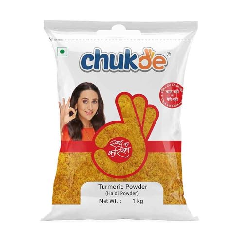 Image of Chukde Haldi Powder - Turmeric Powder - 2 Kg (1kg x 2) | Authentic Indian Spice for Flavorful and Colorful Dishes | Rich in Curcumin with Anti-inflammatory and Antioxidant Properties
