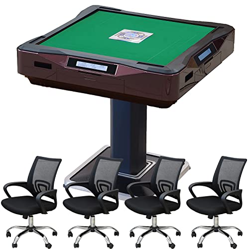 MJ-REVO 点数表示 LIVE XL 全自動麻雀卓 麻雀イス セット 28mm牌 レッド