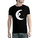 avocadoWEAR Patineta Luna Rampa Hombre Camiseta Negro 4XL