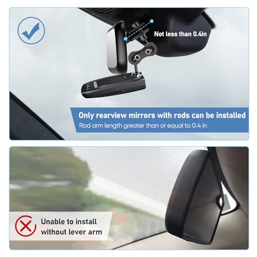 Soporte de radar para espejo retrovisor que elimina las caídas por ventosa 6