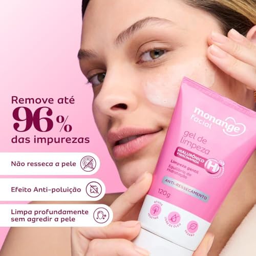 Gel De Limpeza Facial Anti-ressecamento 120g | MONANGE - Imagem 5