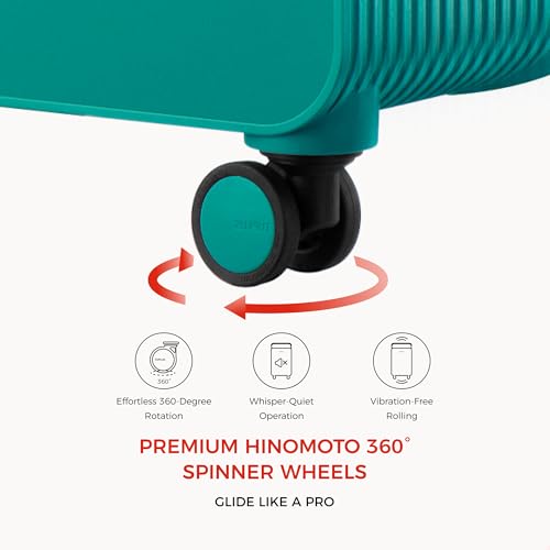 TUPLUS Suitcase ABS Hard Shell Luggage with 4 Spinner Wheels Hold Check in Travel Case with TSA Lock, Balance Series4