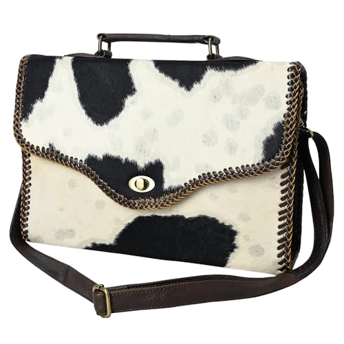 American Darling Briefcase Hair On Genuine Leather women bag western handbag purse