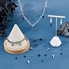40Pcs 4 Sizes Cone Charms Stainless Steel Spike Pendants Punk Style Charms Metal Dangle Pendants for Jewelry Making Bracelet Necklace Earrings Keychain DIY Accessories