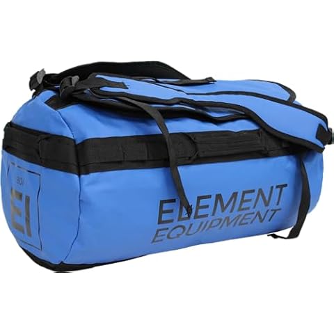 Element Equipment Trailhead Duffel Bag Shoulder Straps Waterproof Imperial Blue Large Cover