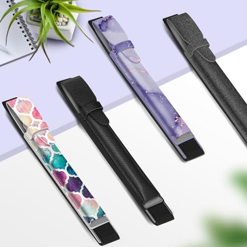 FINTIE Piórnik kompatybilny z Remarkable 2, etui na rysik, skóra PU, przenośny elastyczny piórnik na niezwykłe 2/BOOX/Scribe Stylus Pen, czarny
