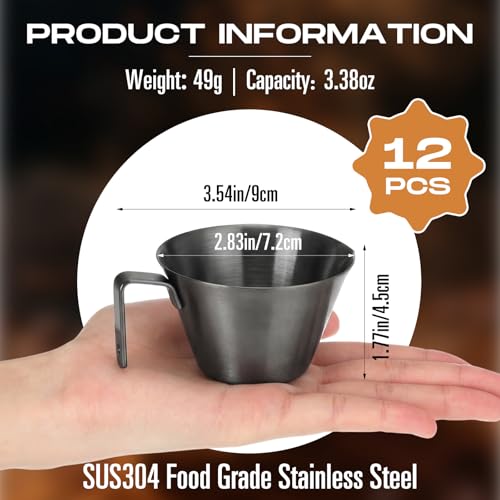 Vasos espresso acero inoxidable 12 piezas 100 ml miniatura 2