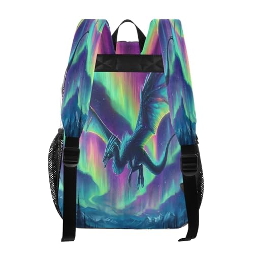 Dragon Fantasy Landscape Clear Backpack Heavy Duty See Through Transparent PVC BookBag for Kids Boy Girl School Work3