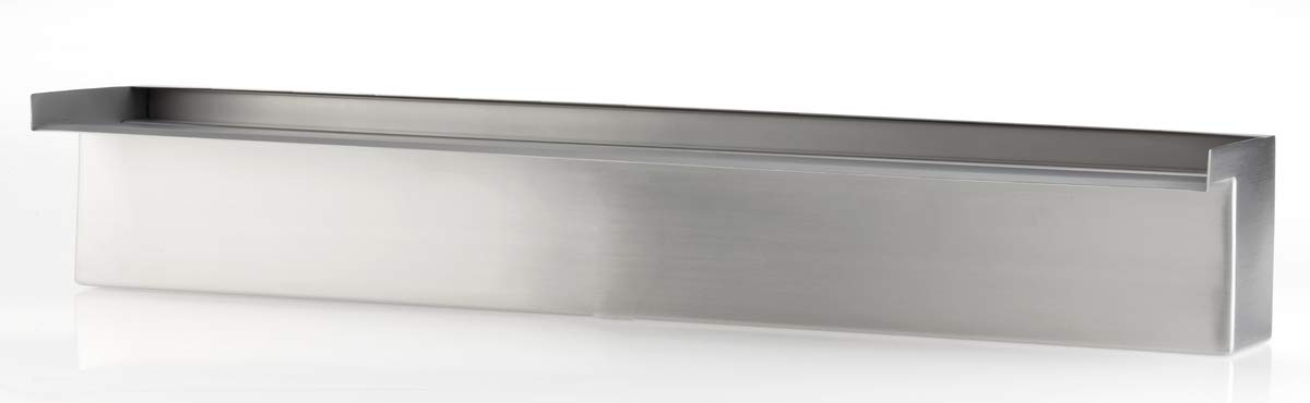 OASE 50585 Wodospad 60 – wodospad ze stali nierdzewnej 60 cm szerokości, do zasłon wodnych na murze i ścianie, do stawu ogrodowego, basenu, fontanny