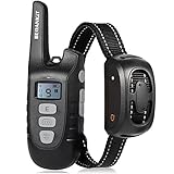 Beoankit Collar de Adiestramiento para Perros Recargable, Rango Remoto de 1000 Metros, con Modo de Sonido, Vibración, Eficiente y luz, Resistente al Agua IP67