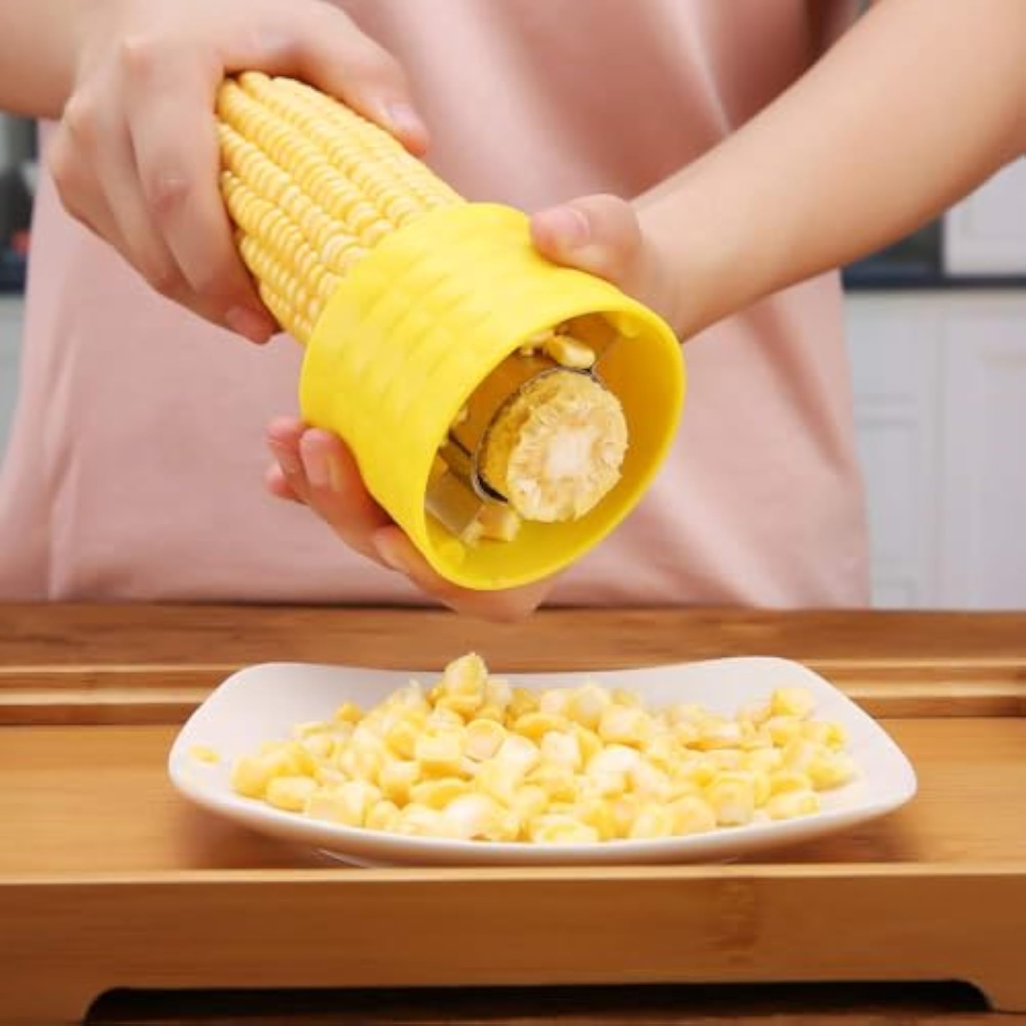 Corn Kernel Remover with Stainless Steel Blades