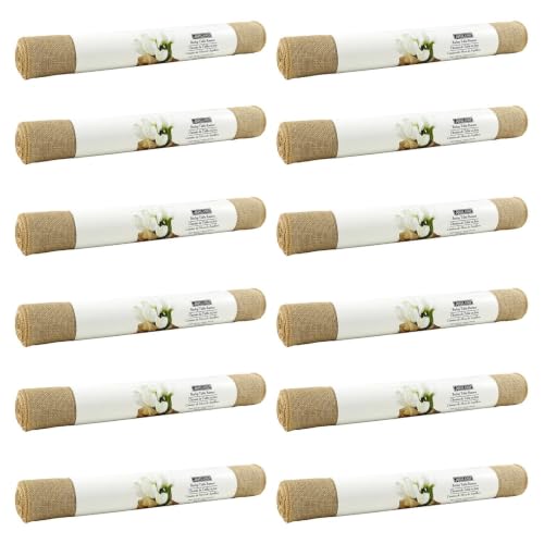 Ashland Tight Weave Burlap Runner, 12 Pack
