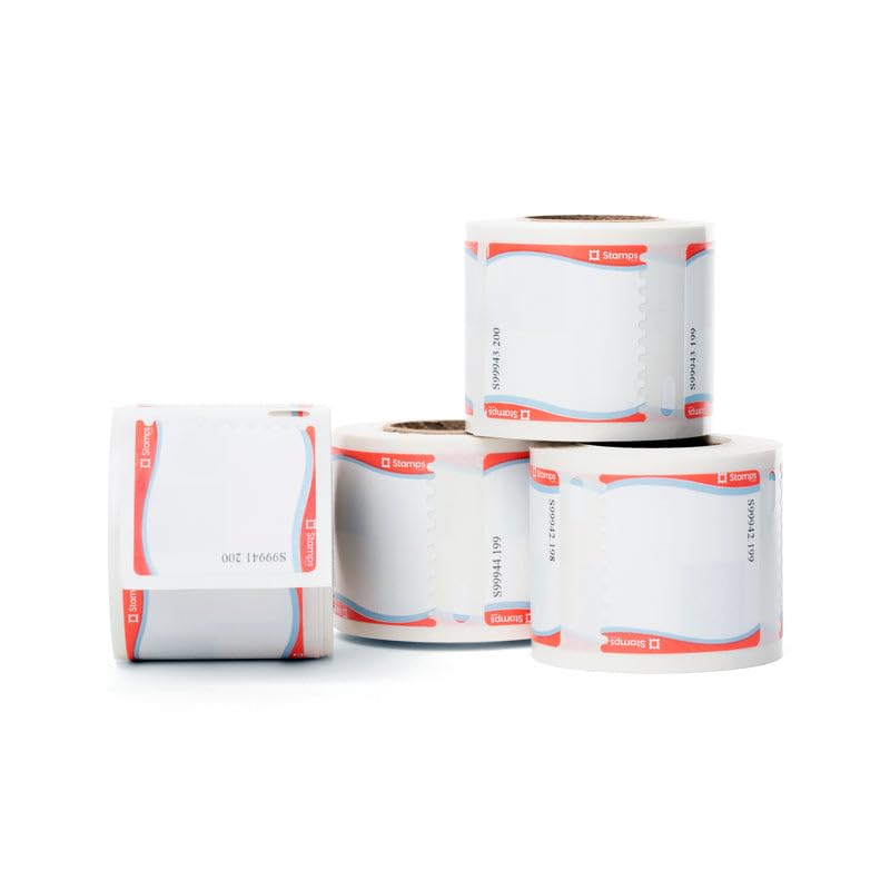 NetStamps 800-Pack (4 Roll) Printable Postage Labels (Stamps.com Subscription Required) - Print Approved Postage - Label Printer Required - Business Personal Home