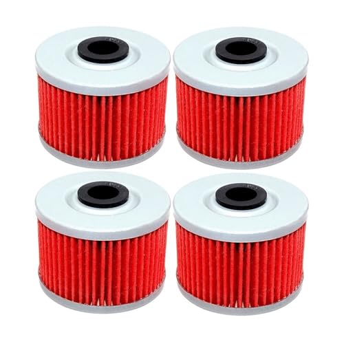 Filtre à huile moto haute performance pour DL902 et HS - Filtration optimale couleur rouge 4pcs