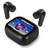 Wireless Earbuds Touch Screen - Bluetooth 5.4 Earphones in Ear Headphones ANC+ ENC Noise Cancelling HiFi Sound 6 EQ APP Adjustable, Waterproof Earphones Ear Buds for iPhone Android (Black)