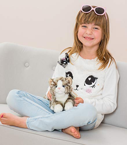 Teddy Hermann 90691 Katze 20 cm, Kuscheltier mit idealem Recyclinganteil (Füllmaterial)