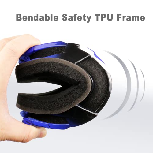 Nenki Dirt Bike Goggles For Men Women Otg Atv Goggles For Adults Anti Fog Motocross Goggles Motorcycle Goggles Off Road Mx Riding Goggles Uv Protection Dustproof Blue Tinted Lens #TOP4