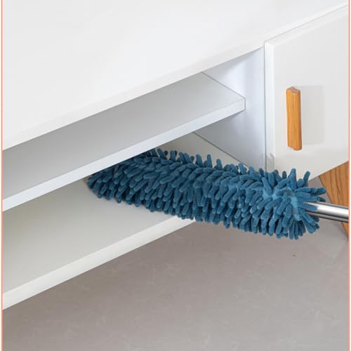 Duster,Feather Duster Microfiber Duster for Cleaning,Hand Washable Feather Duster, Extendable Pole,Stainless Steel Extendable Cleaning Hand Duster for Home Bed Desktop