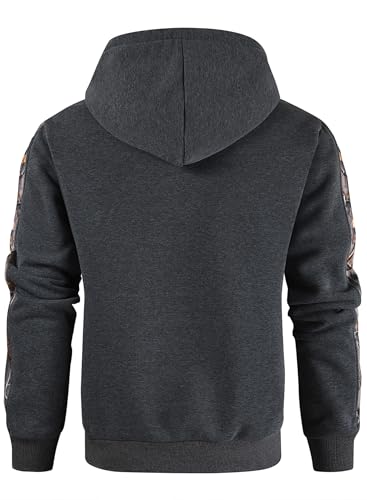 Leidowei Men's Camo Outfitter Fleece Hoodie Pullover Long Sleeve Casual Sweatshirt with Pocket4