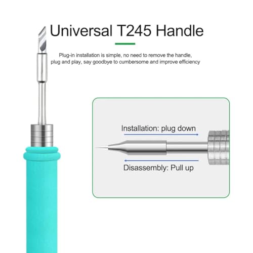 Image of RELIFE RL-T245 Tips Universal C245 Soldering Iron Tip Compatible For Xsoldering T245 Soldering Station GVM T245 Hand