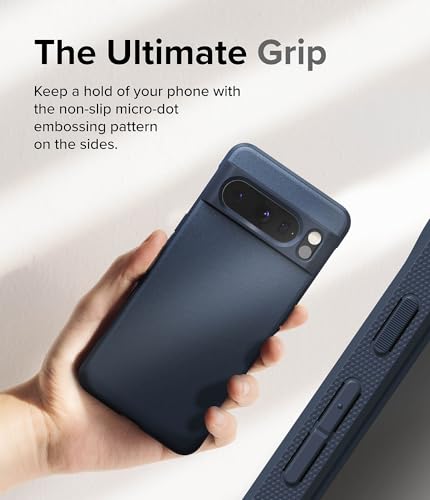 Image of Ringke Onyx for Google Pixel 8 Pro Case [Feels Good in The Hand] Oil & Dirt Resistant, Enhanced Camera Lens Protection, Comfortable Grip, Non-Slip, Lightweight Cover - Navy