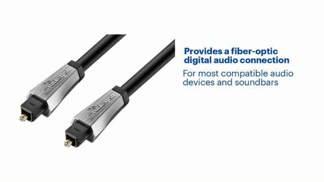 Amazon.com: Rocketfish Toslink Optical Audio Cable - Fiber Optic
