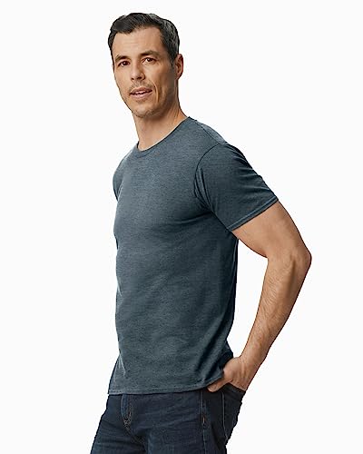 Gildan Adult Softstyle Cotton T-Shirt, Style G64000, Multipack, Dark Heather (2-Pack), Medium #TOP1