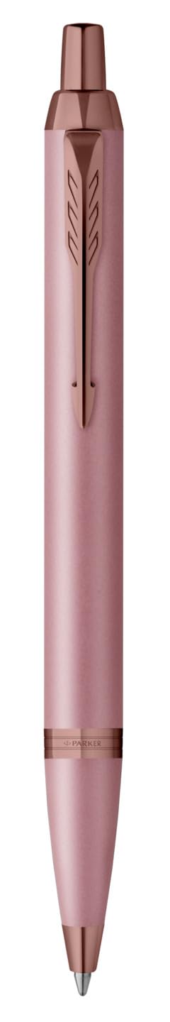 PARKER IM - Juego de bolígrafo y pluma estilográfica con grabado personalizado – Bolígrafo de lujo personalizado – The Finishing Touch Collection regalo para bodas, cumpleaños, oficina (malva)