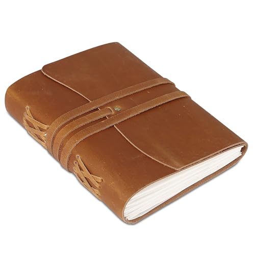 KomalC Handmade Leather Journal/Writing Notebook...