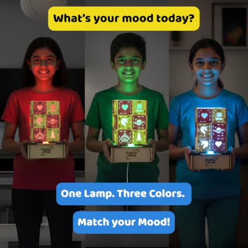 Image of Glo‑Lamp Gadget Making Kit | USB Powered Night Lamp Kit | 3‑Color RGB Mood Lamp | Learn Electronics | Useful Science Project | Educational Gift for Children Ages 8 to 14