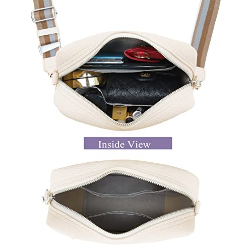 Small Crossbody Bag with Wide Guitar Strap Camera Purse Shoulder Handbag Satchel4