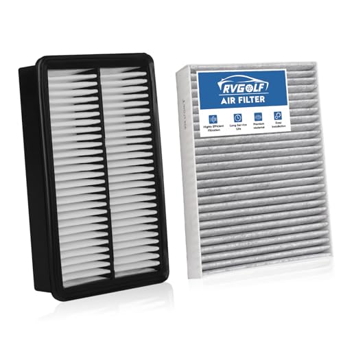 Image of Engine+Cabin Air Filters Fit 2020-2026 Hyundai Palisade 3.8L Gas | 2Pcs, CA11943, 97133-S8000, HAC-46207LB, 99% Filtration Efficiency, Easy Install, Odor control, Great Value, Right Size