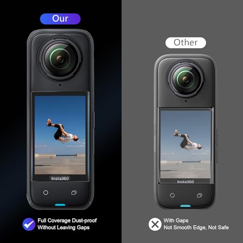 Image of AMAZEAR Screen Protector for Insta360 X5 Accessories (2 Pack), Tempered Glass Film for Insta360 X4 /Insta 360 X5 LCD Screen, Ultra HD, 9H Hardness, Scratch Resistant