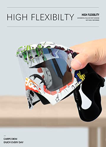 Image of SPOSUNE Dirt Bike Goggles UV400 Motorcycle Motocross Riding ATV Windproof Dustproof Dirtbike Off Road Goggles for Adults Men Women Youth